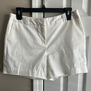 Worthington White Bermuda Shorts Tailored Cotton Blend